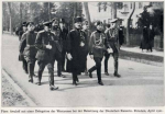 Князь Авалов с делегацией Западной армии на похоронах германской императрицы. Потсдам, апрель 1921 год