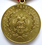 За заслуги в проведении Всероссийской переписи населения, Медаль, аверс