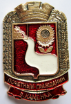 Почетный гражданин поселка Каменка, Знак