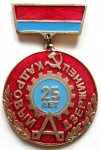 Кадровый дзержинец, 25 лет, Значок