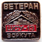 Ветеран «ШСУ-13» Воркута, Значок