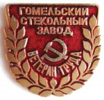 Ветеран труда «Гомельский стекольный завод», Значок