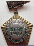 Ветеран труда Костромская область, Знак