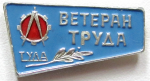 Ветеран труда Тула, Значок